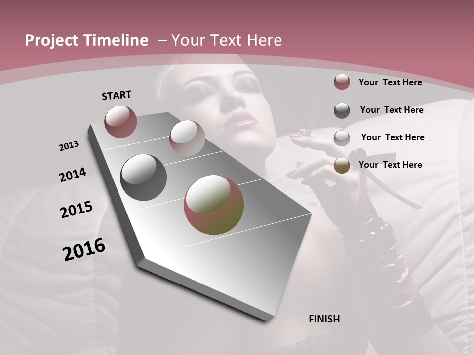 Fur Women Suit PowerPoint Template