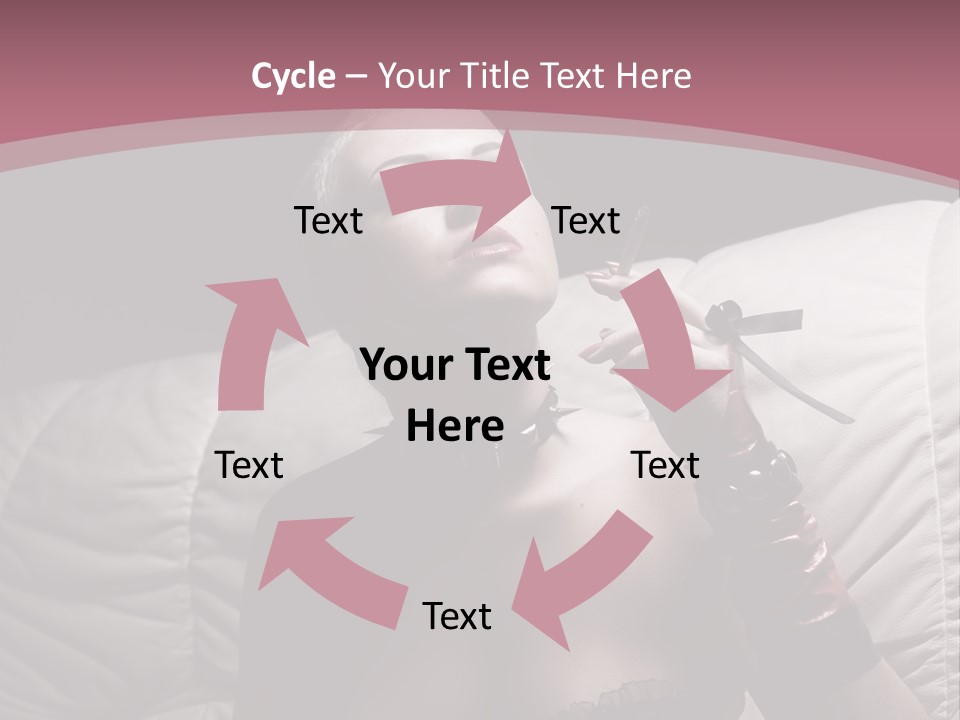 Fur Women Suit PowerPoint Template