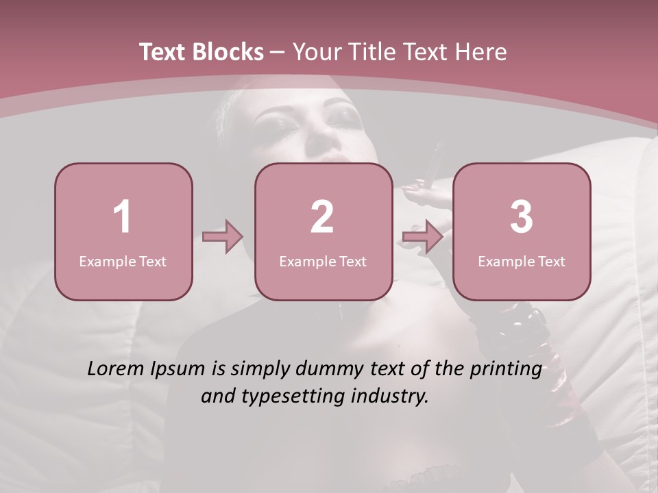 Fur Women Suit PowerPoint Template