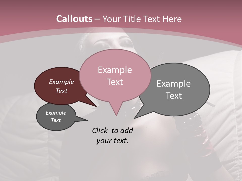 Fur Women Suit PowerPoint Template