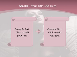 Fur Women Suit PowerPoint Template