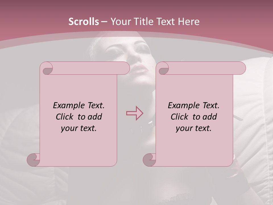 Fur Women Suit PowerPoint Template