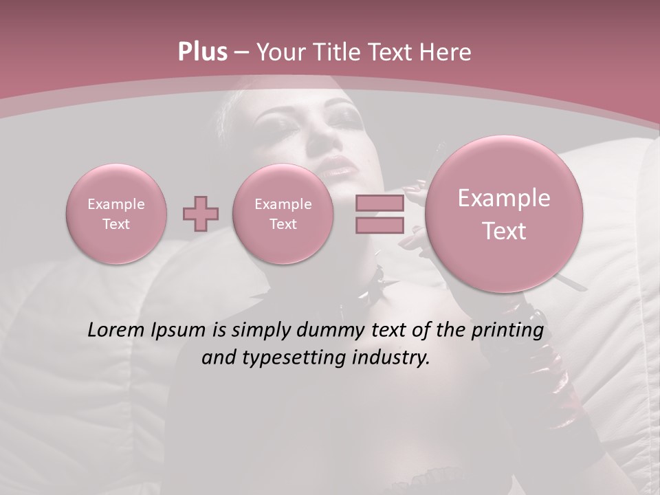 Fur Women Suit PowerPoint Template