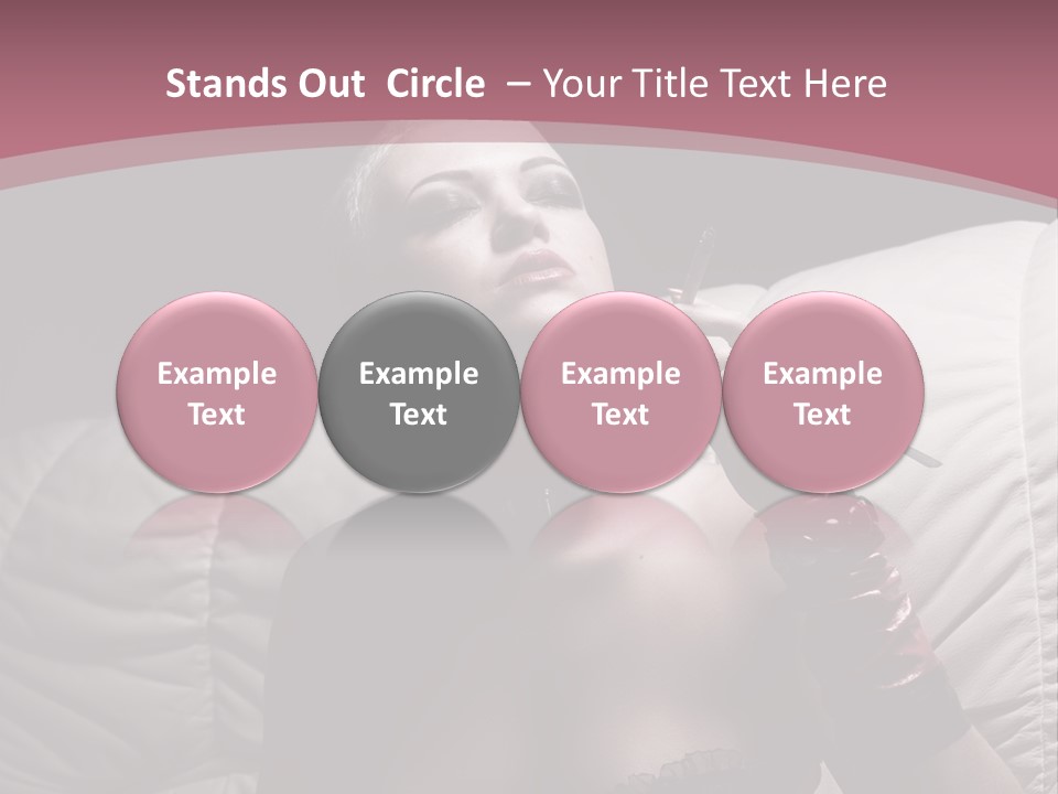 Fur Women Suit PowerPoint Template