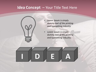 Fur Women Suit PowerPoint Template
