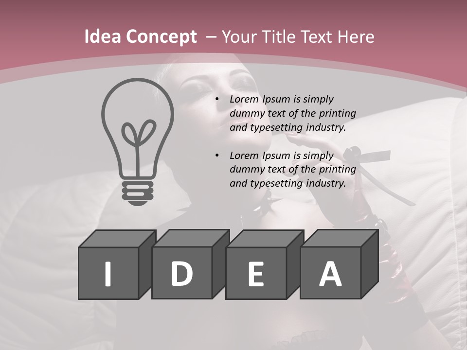 Fur Women Suit PowerPoint Template