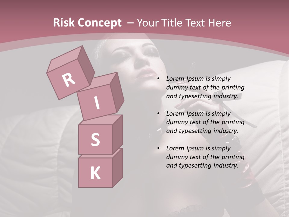 Fur Women Suit PowerPoint Template