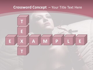 Fur Women Suit PowerPoint Template