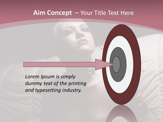 Fur Women Suit PowerPoint Template