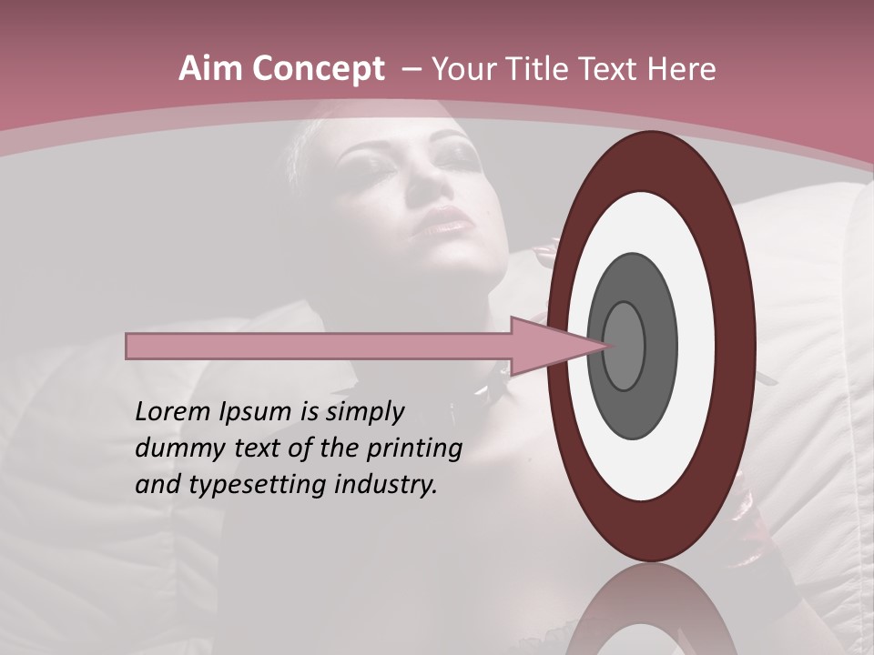 Fur Women Suit PowerPoint Template