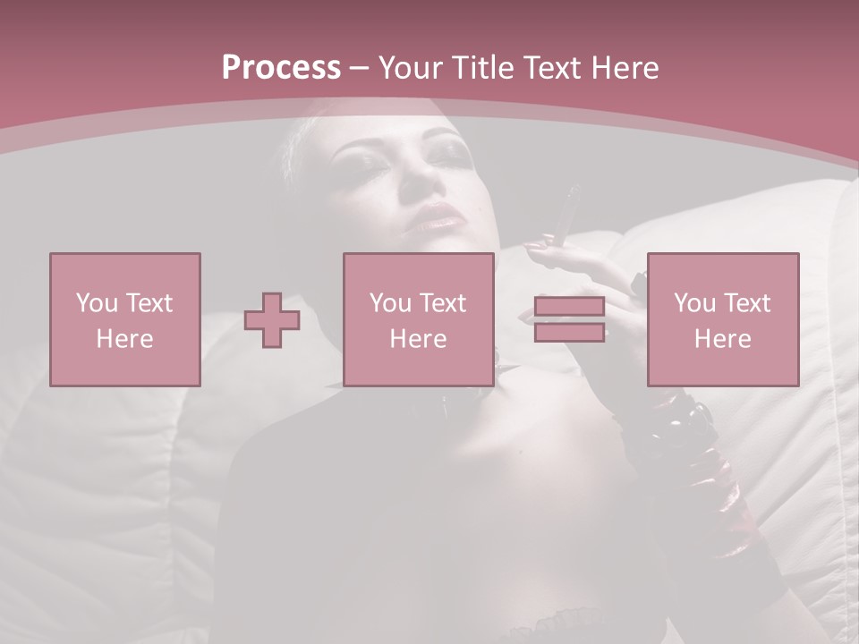 Fur Women Suit PowerPoint Template