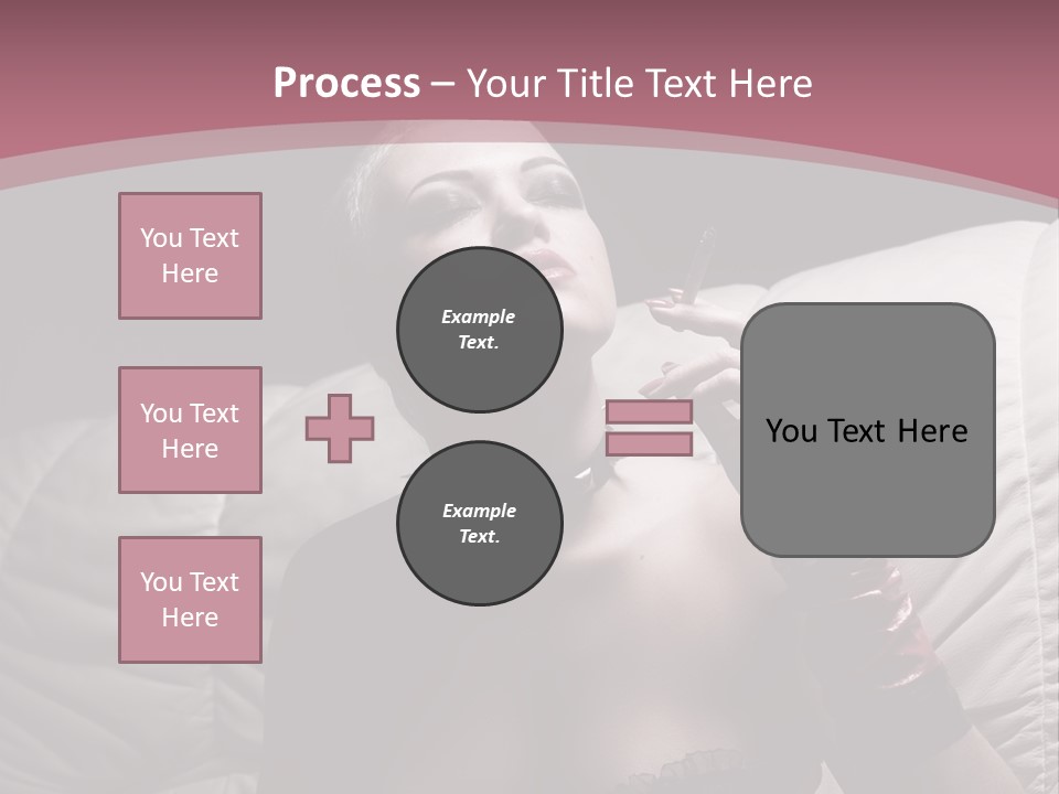Fur Women Suit PowerPoint Template