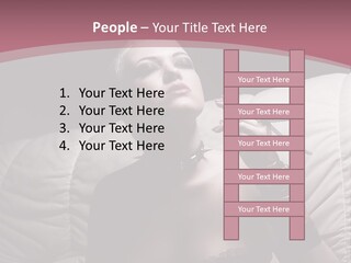 Fur Women Suit PowerPoint Template