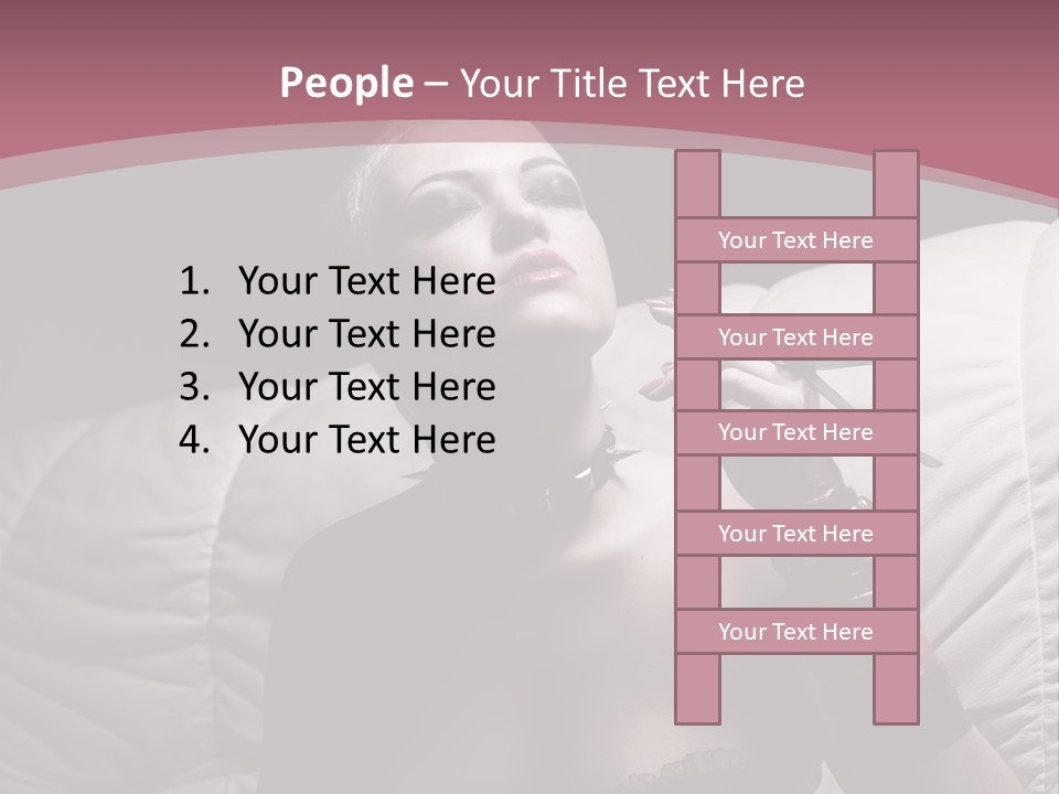 Fur Women Suit PowerPoint Template