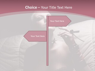 Fur Women Suit PowerPoint Template
