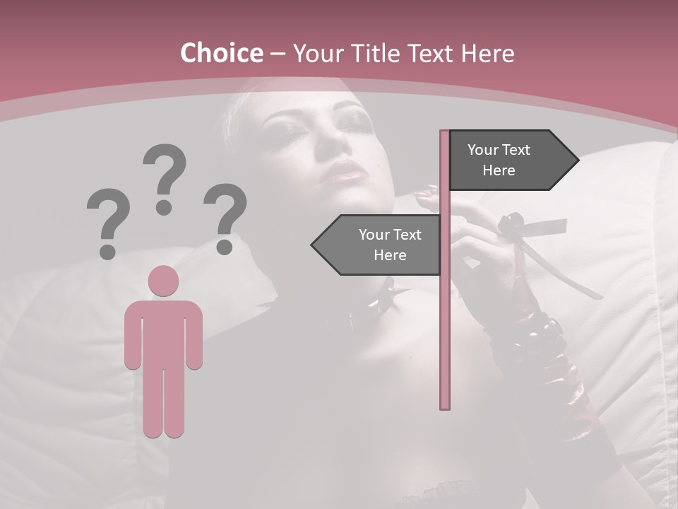 Fur Women Suit PowerPoint Template
