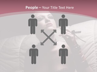 Fur Women Suit PowerPoint Template