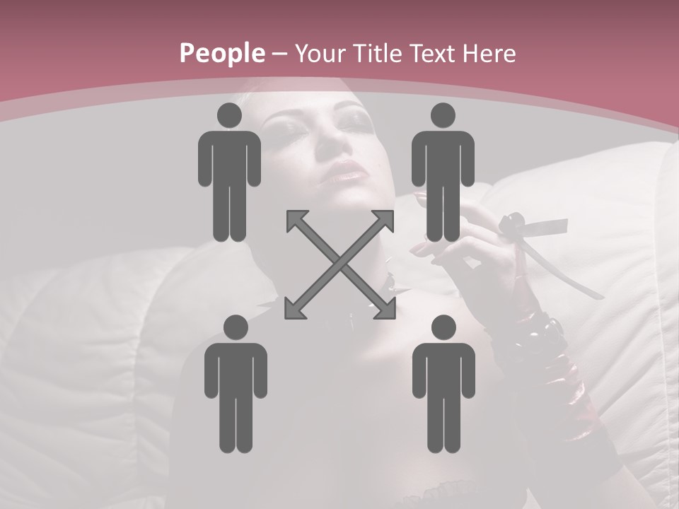 Fur Women Suit PowerPoint Template