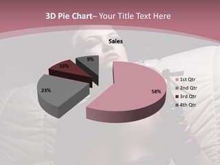 Fur Women Suit PowerPoint Template