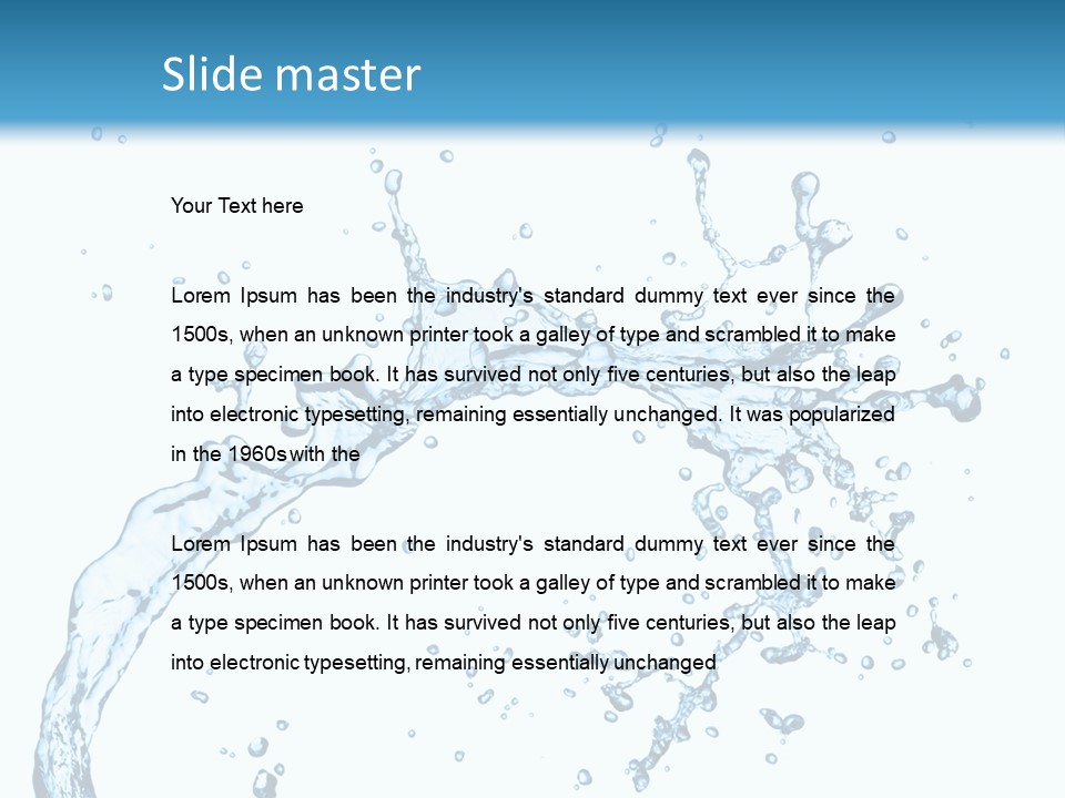 Liquid Clean Transparent PowerPoint Template