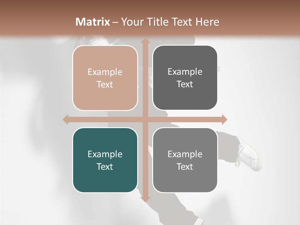 A Man In A Suit Jumping In The Air PowerPoint Template