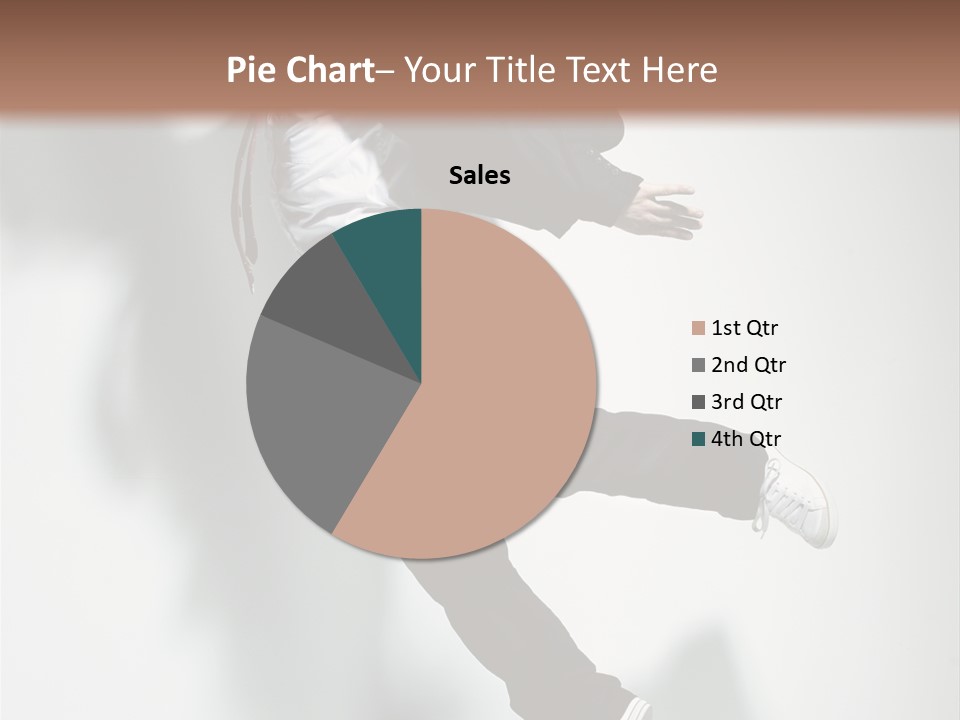 A Man In A Suit Jumping In The Air PowerPoint Template