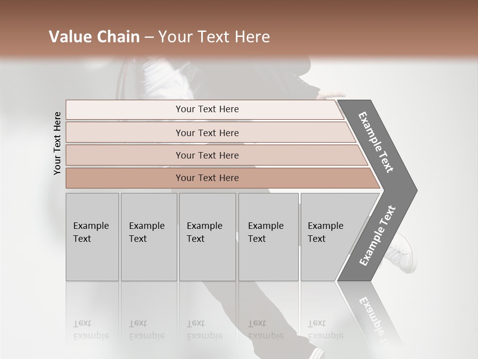 A Man In A Suit Jumping In The Air PowerPoint Template