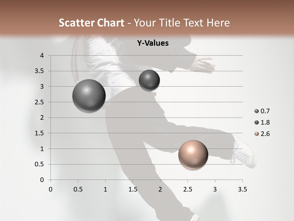 A Man In A Suit Jumping In The Air PowerPoint Template