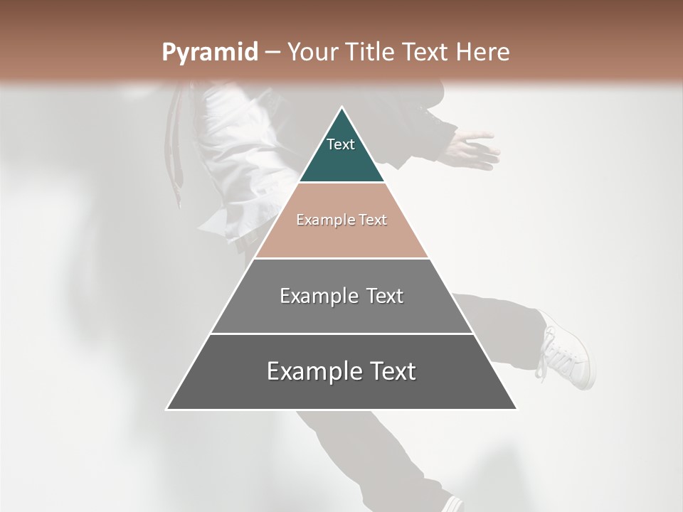 A Man In A Suit Jumping In The Air PowerPoint Template