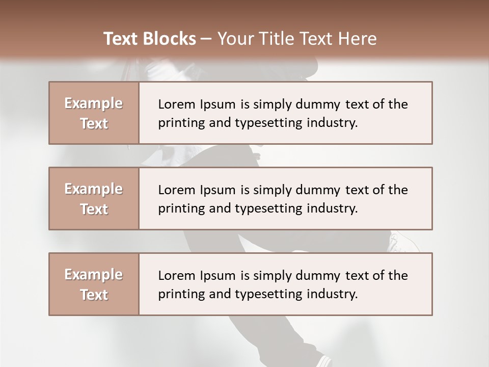 A Man In A Suit Jumping In The Air PowerPoint Template