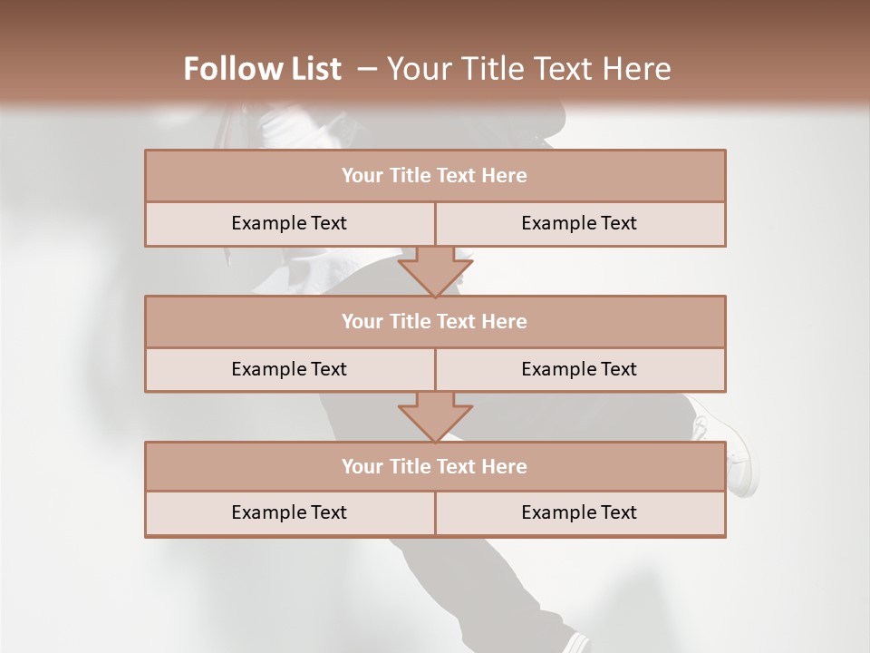 A Man In A Suit Jumping In The Air PowerPoint Template