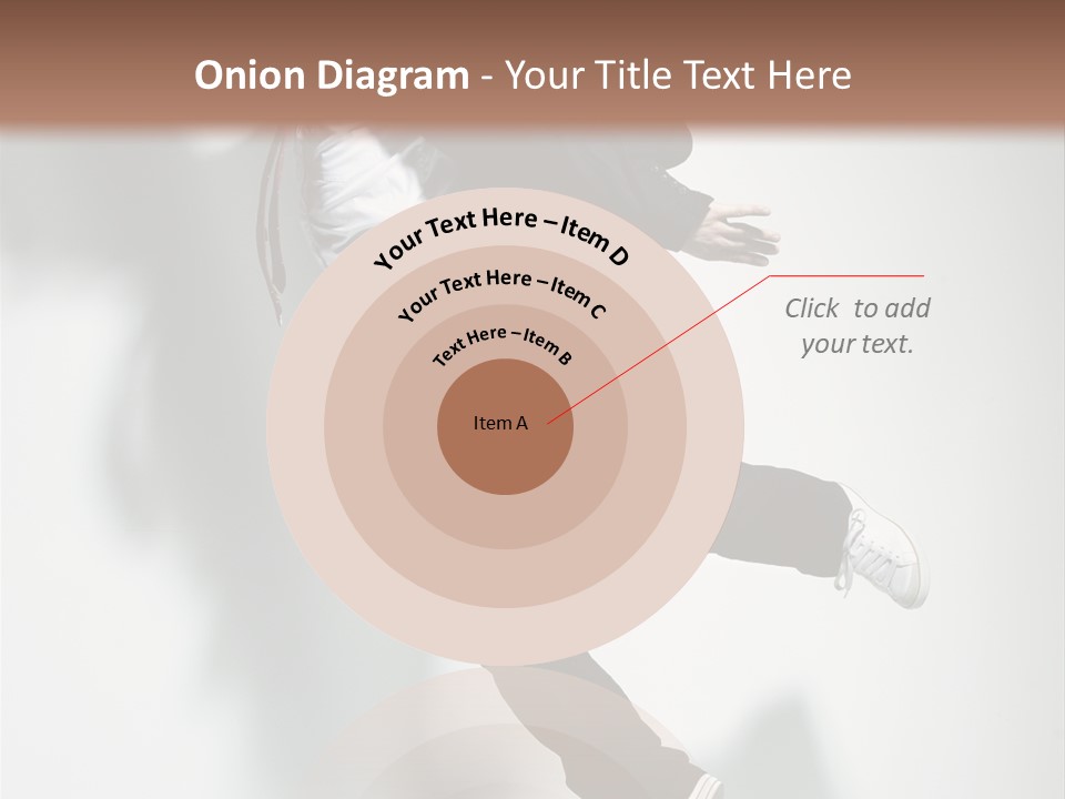 A Man In A Suit Jumping In The Air PowerPoint Template