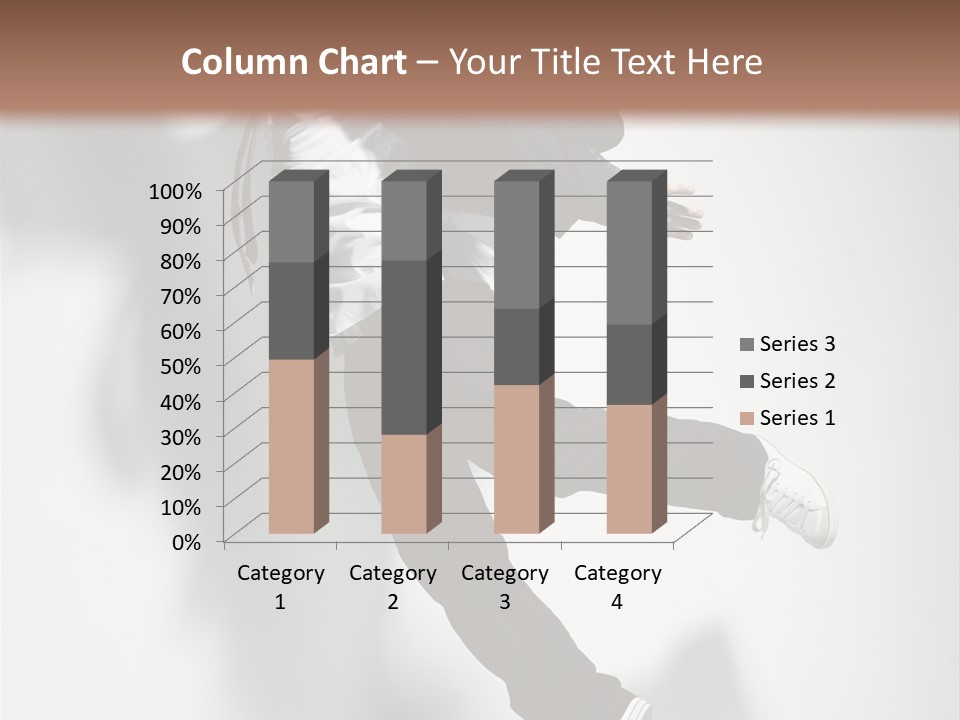 A Man In A Suit Jumping In The Air PowerPoint Template