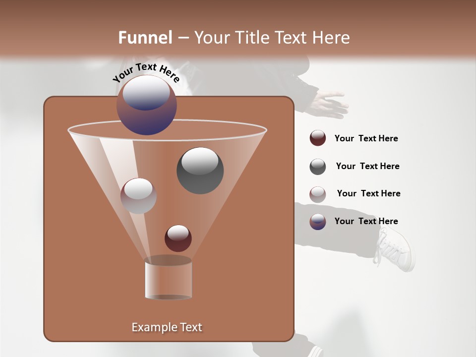 A Man In A Suit Jumping In The Air PowerPoint Template