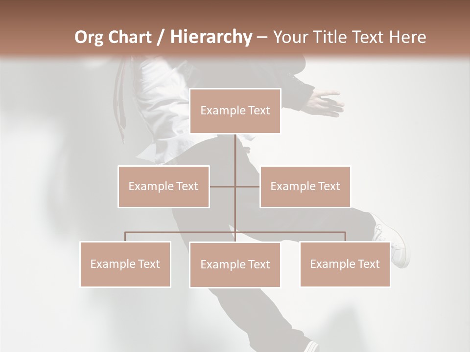 A Man In A Suit Jumping In The Air PowerPoint Template