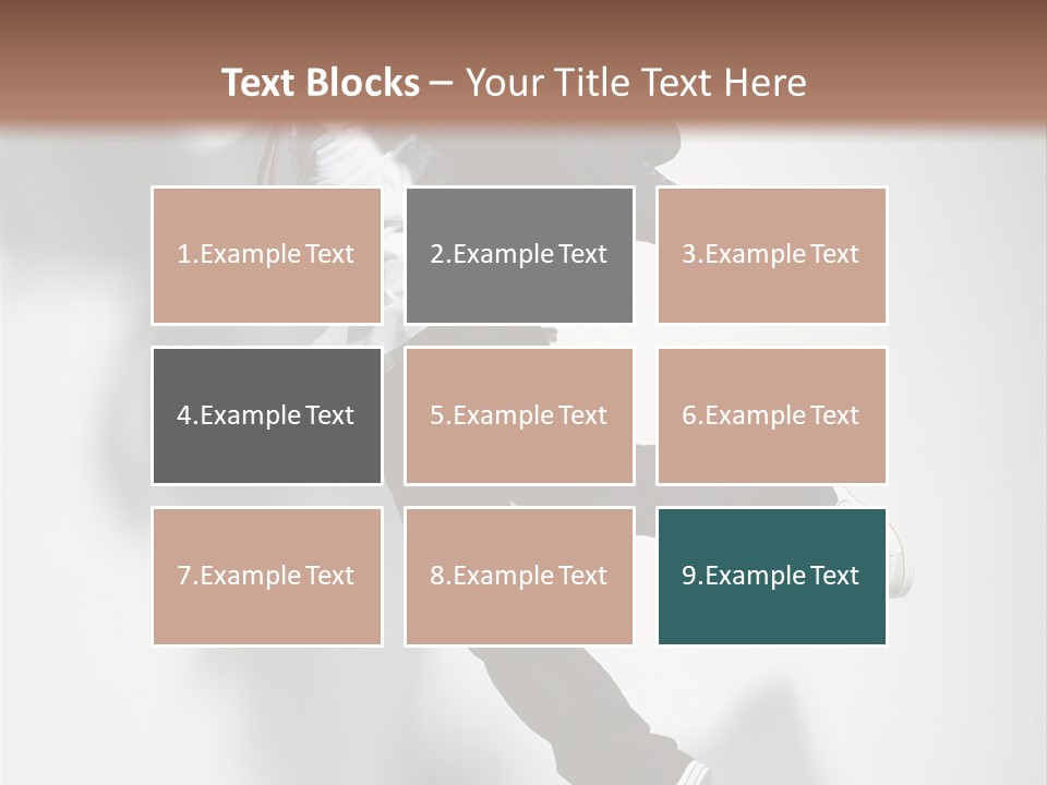 A Man In A Suit Jumping In The Air PowerPoint Template