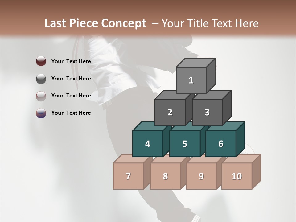 A Man In A Suit Jumping In The Air PowerPoint Template