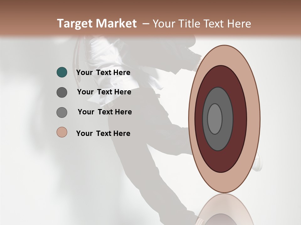 A Man In A Suit Jumping In The Air PowerPoint Template