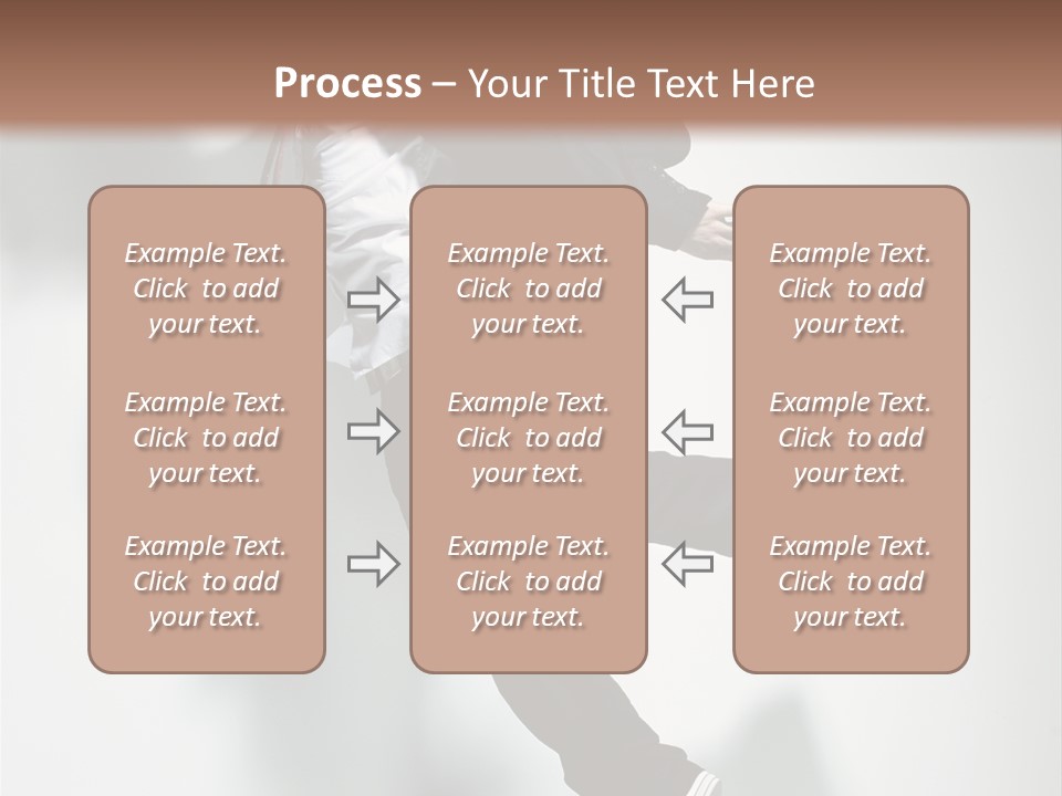 A Man In A Suit Jumping In The Air PowerPoint Template