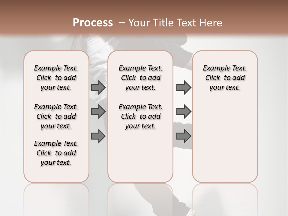 A Man In A Suit Jumping In The Air PowerPoint Template