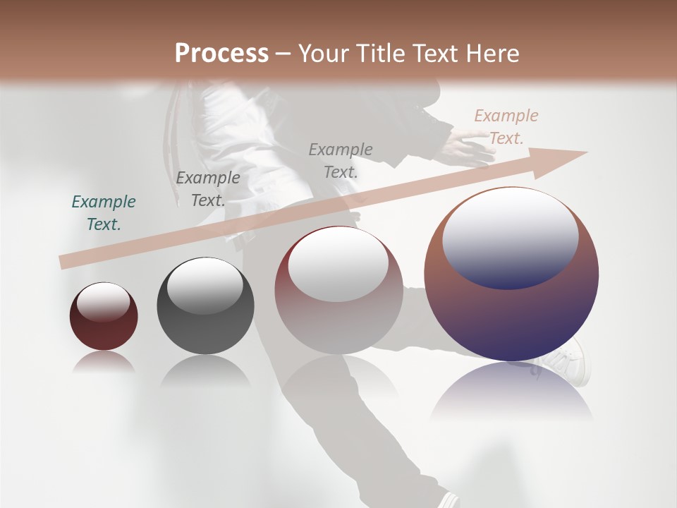 A Man In A Suit Jumping In The Air PowerPoint Template