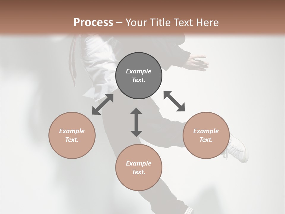 A Man In A Suit Jumping In The Air PowerPoint Template