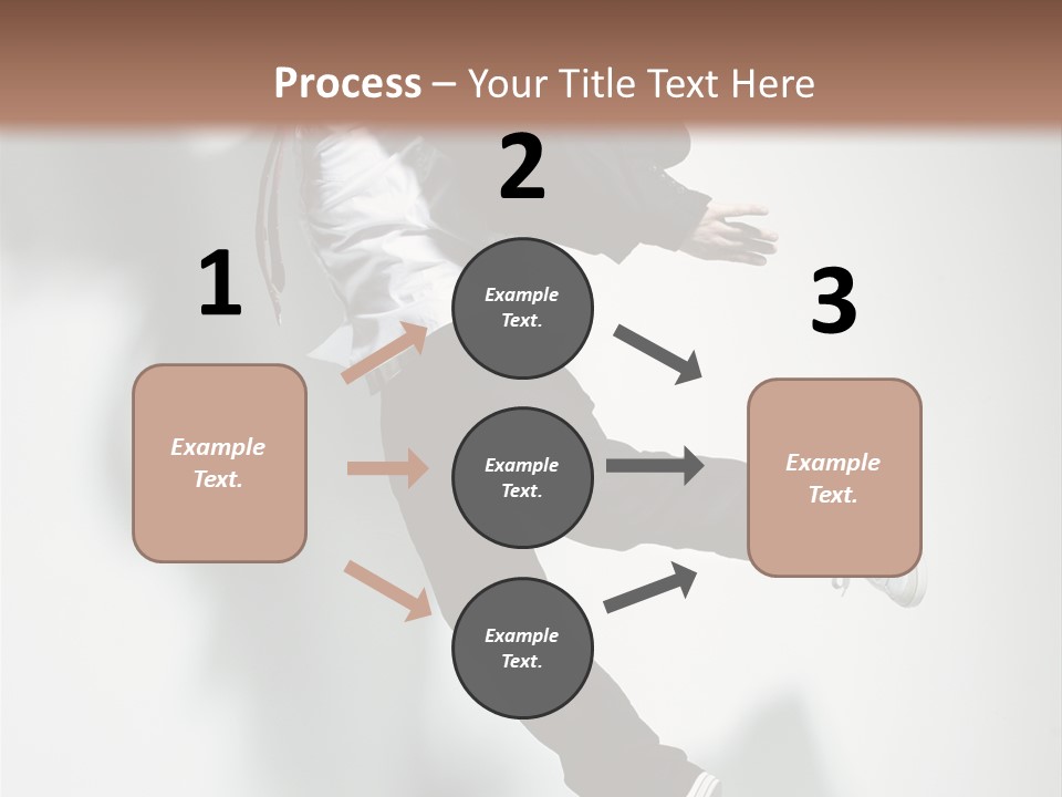 A Man In A Suit Jumping In The Air PowerPoint Template