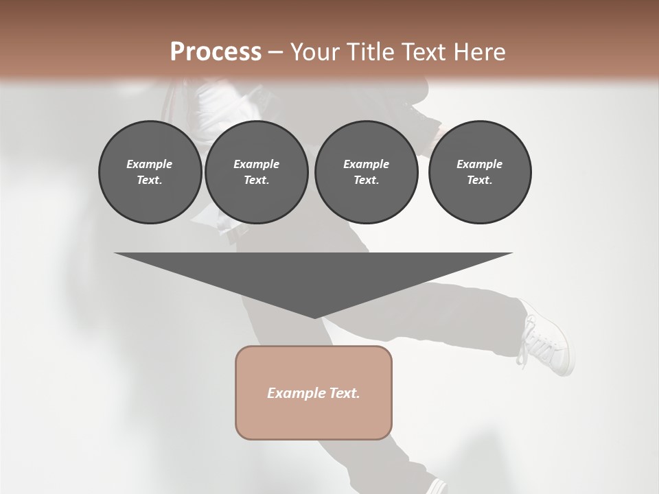 A Man In A Suit Jumping In The Air PowerPoint Template