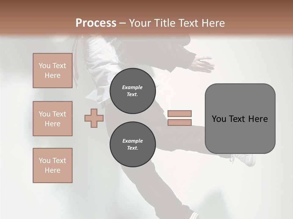 A Man In A Suit Jumping In The Air PowerPoint Template