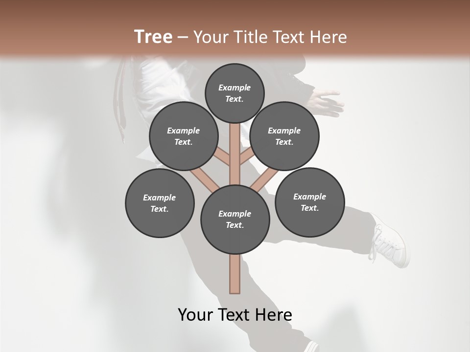 A Man In A Suit Jumping In The Air PowerPoint Template