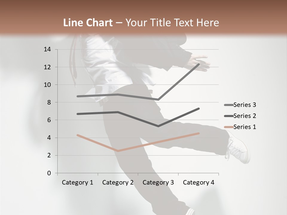 A Man In A Suit Jumping In The Air PowerPoint Template