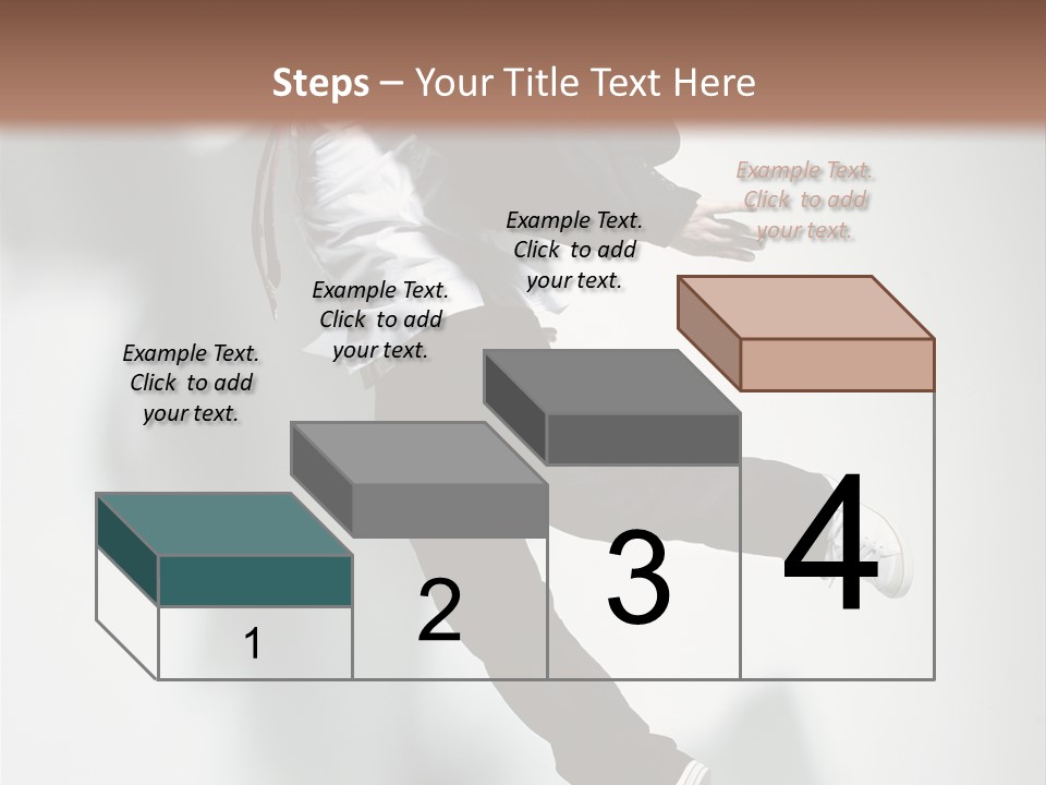 A Man In A Suit Jumping In The Air PowerPoint Template