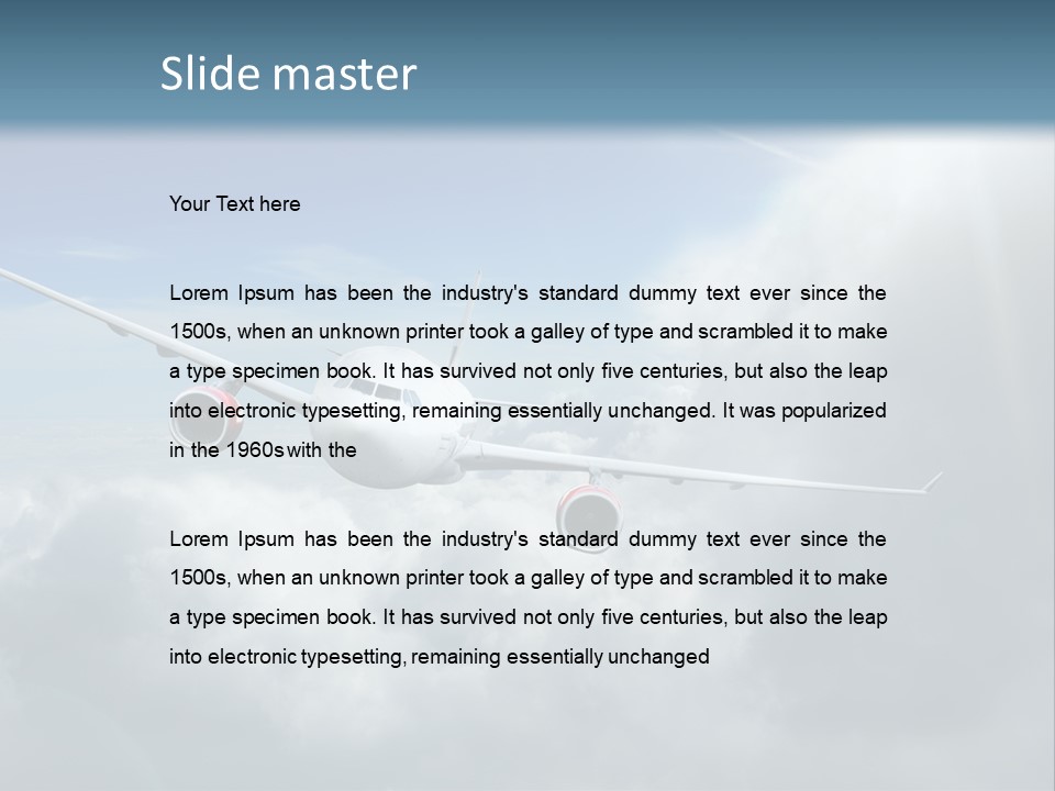 Air Travel Elevate PowerPoint Template