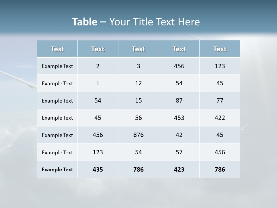 Air Travel Elevate PowerPoint Template